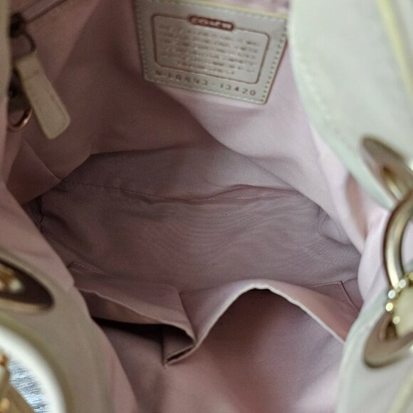 Coach Vintage Parker Op Art Canvas Leather Hobo Hippie Shoulder Bag COA - Picture 3 of 16